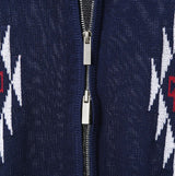 No.0722 totem knit collar ZIP-UP