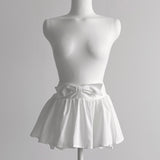 white ribbon skirt