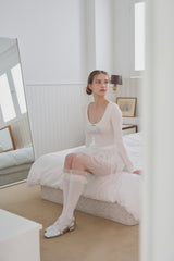 Ballerina Tutu Ribbon Skirt - White