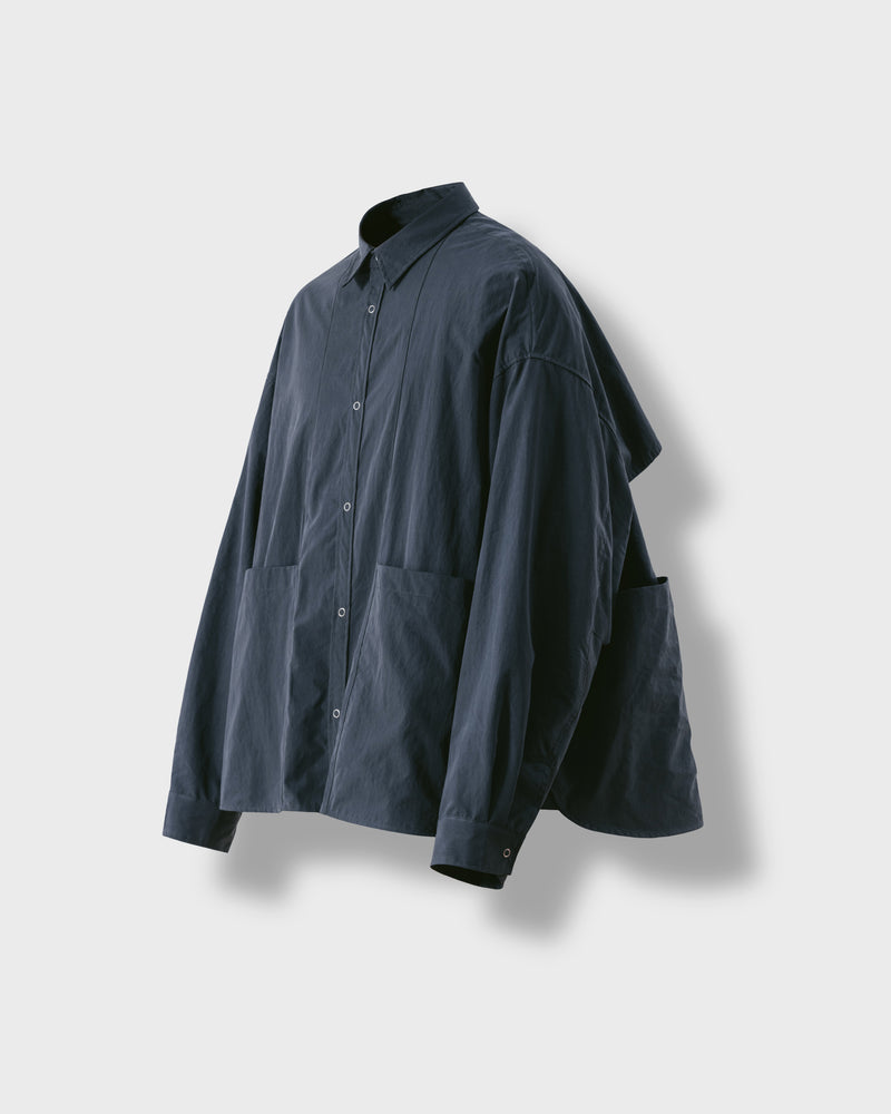 ステリックCNマルチポケットシャツ - Blue Grey