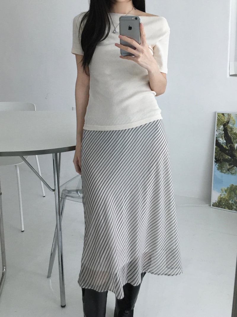 ローレンストライプスカート (2 colors)