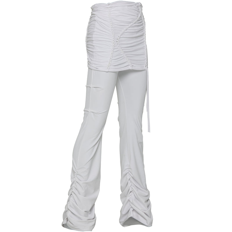 [SET] Handmade Twisted Skirt Pants (FL-237_White)