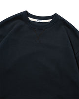[AG.W] Sweat Volume Layered Shirt - Navy