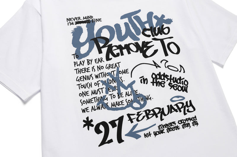 ユース グラフィティ グラフィック オーバーフィット Tシャツ / Youth Graffiti Graphic Oversized Fit T-Shirt