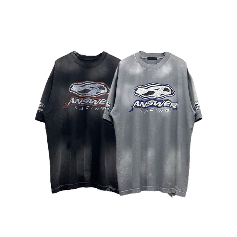 ASCLO A Racing Vintage Short Sleeve T Shirt (2color)