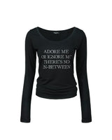 ADORE ME Loose Fit Long Sleeve Black