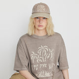 Into The Jungle Pigment Half Sleeve T Beige