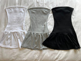 Wind mini sleeveless top layered dress (3 colors)