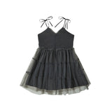 [BettyBoop] Lace Layered Frill Mini Dress_Black