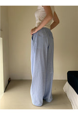Pure Pattern Check Cotton Casual Pants