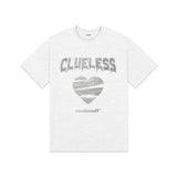 [Silver]クルーレスハートTシャツ[4COLOR]
