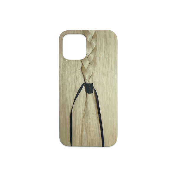 [MADE] blond glossy hard phone case (black)