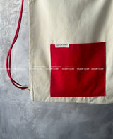Red Colored Cotton Backpack