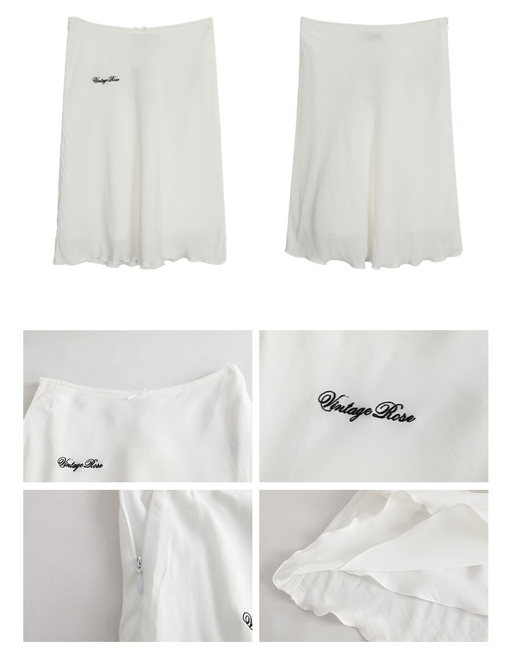 Beauty Bag Sleeveless Midi Skirt Two-Piece