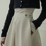rose flare skirt (ivory)