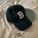 [5color] B PATCH DENIM CAP