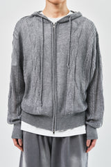 Parson Knitted Zip Hoodie (4color)