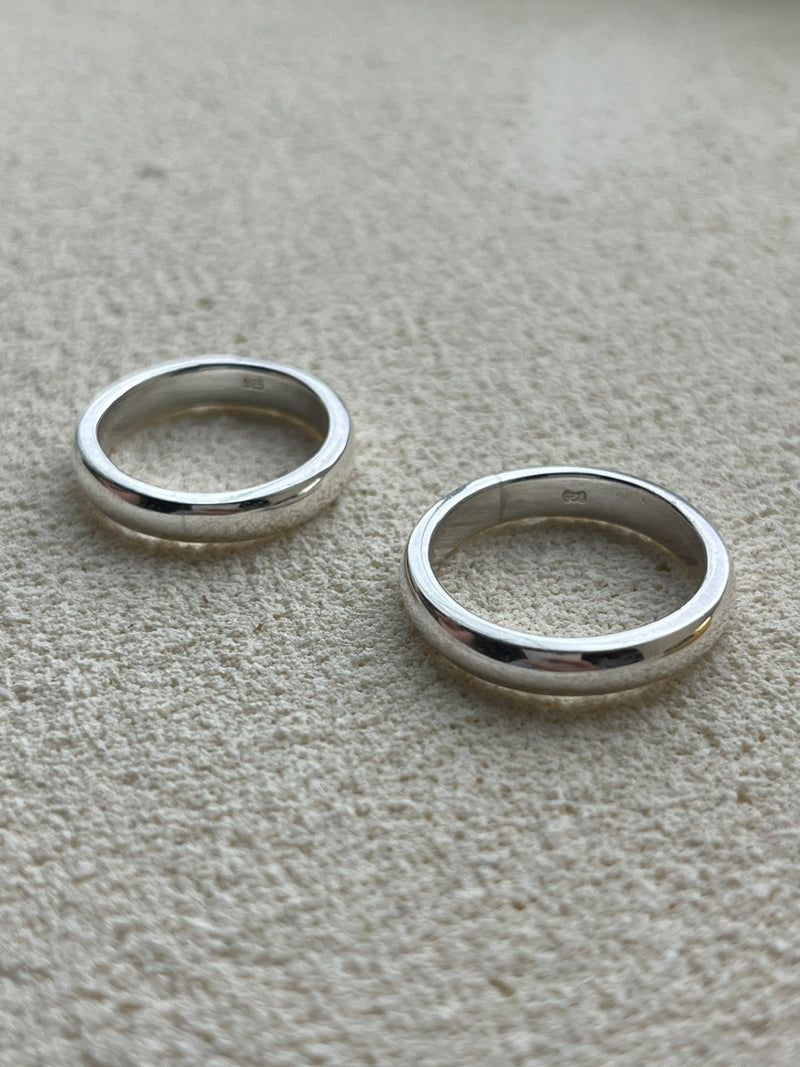 (silver925/18k) 4mm babe ring