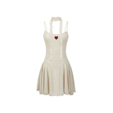 [BettyBoop] Tie Flare Mini Dress_(2 Colors)