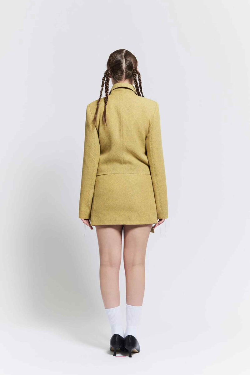 Stitch mini skirt (Yellow)