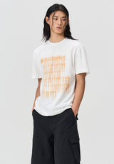 タイポグラフィックTシャツ - WHITE