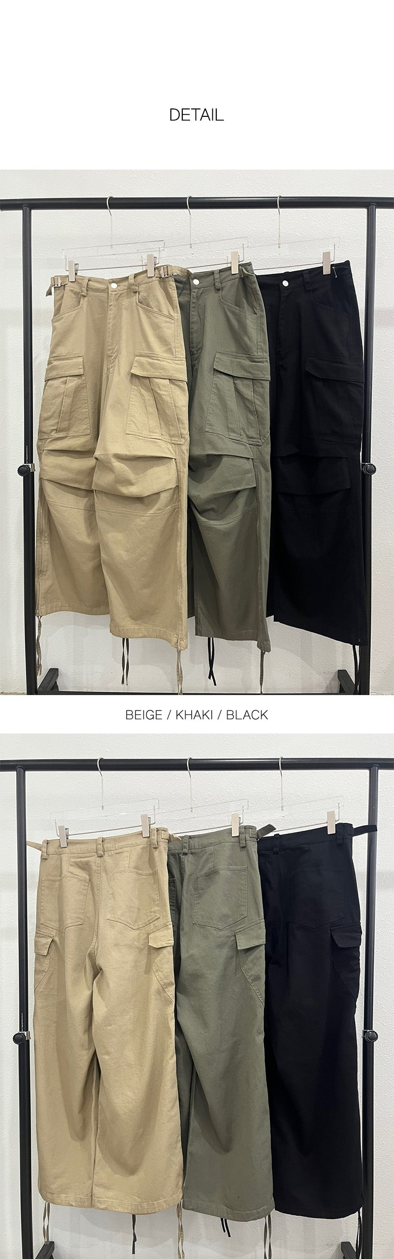[PREMIUM] Side zipper parachute pants(3color)