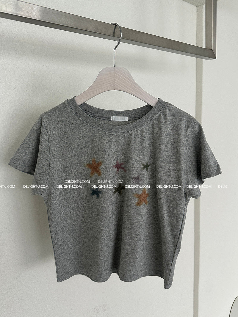 Starfish Loose Fit Crop Short Sleeve T-shirt