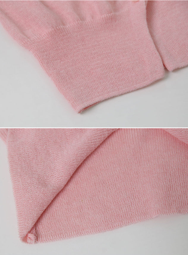 OT Basic Linen V-neck Knit Cardigan (9color)