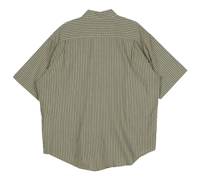 No.0753 C ストライプハーフシャツ(3color)