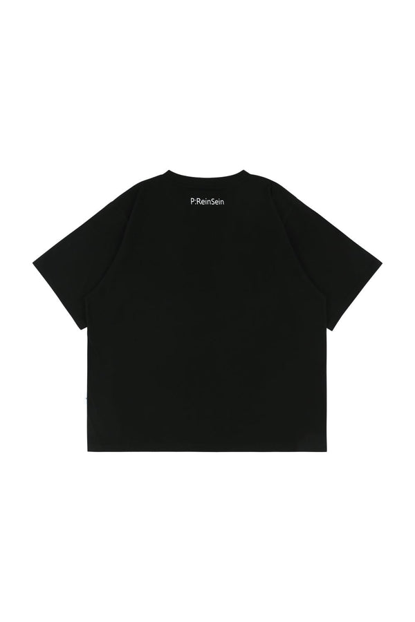 Black vintage overfit short sleeve t-shirts