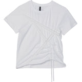 Diagonal Strap T-shirt (FL-121_White)