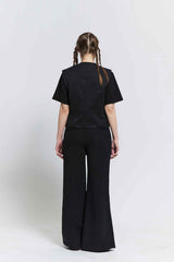 Front slit trouser (Black)