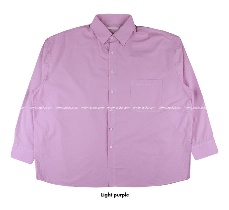 ルーズフィットソフトウォッシングシャツ (6color)