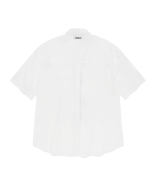 スマッジドロゴグラフィティ半袖シャツ WHITE