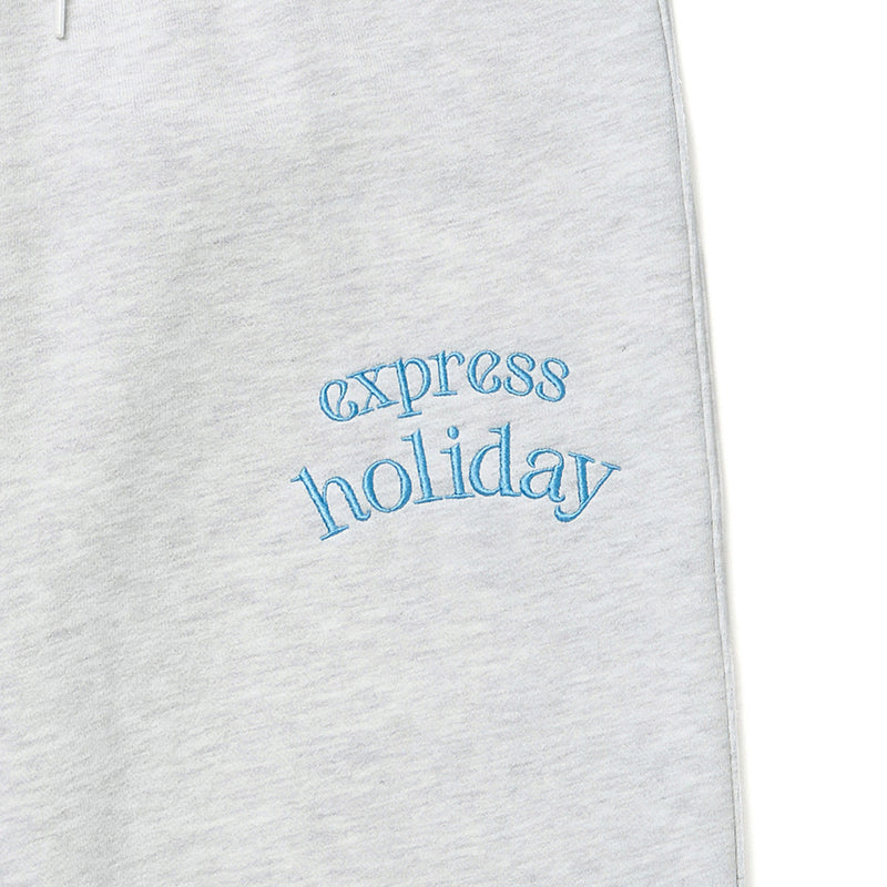 ベーシックロゴジョガーパンツ/Express Holiday Basic Logo Jogger Pants_White Melange