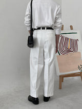 ASCLO Reverse Tuck Cotton Pants (4color)