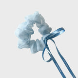 [Organza] Mizz ribbon scrunchie (Sky Blue)