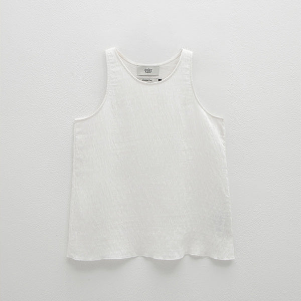 (BL-4240)ESSENTIAL FLARE SLEEVELESS BLOUSE