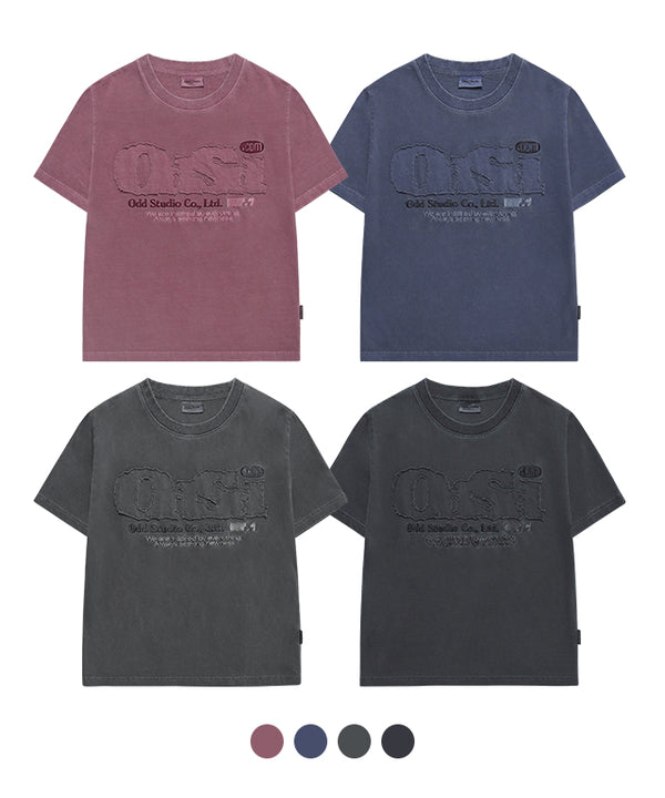 ODSD ピグメント ダメージ レギュラーフィット Tシャツ / ODSD Pigment Damage Regular Fit T-shirt