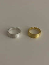 (silver925) Stripe open ring