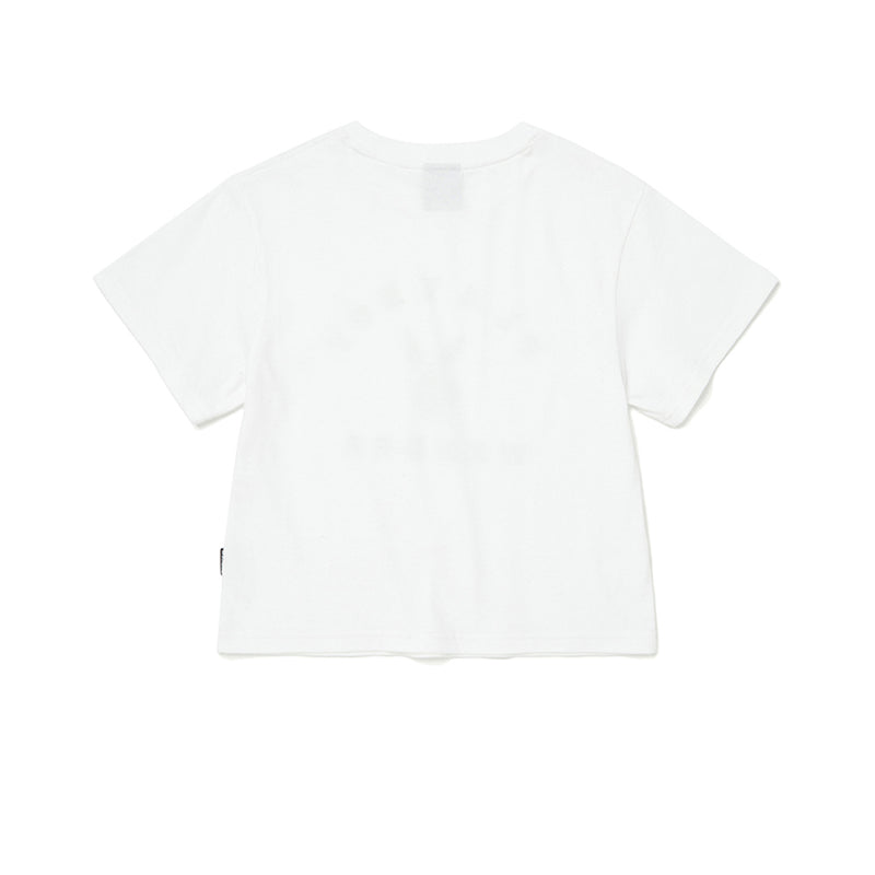 ロゴクロップドTシャツ（ホワイト）