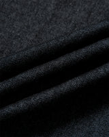 [AG.W] ベルトバルーンデニムスカート - Black Denim