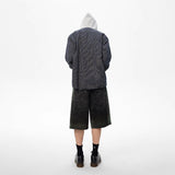 FMACM Bored and Mad 24SS Front and Back Reversible Plaid Hooded Cardigan