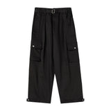 [COLLECTION LINE] ARCHIVE 90'S MILITARY BELTED CARGO PANTS BLACK