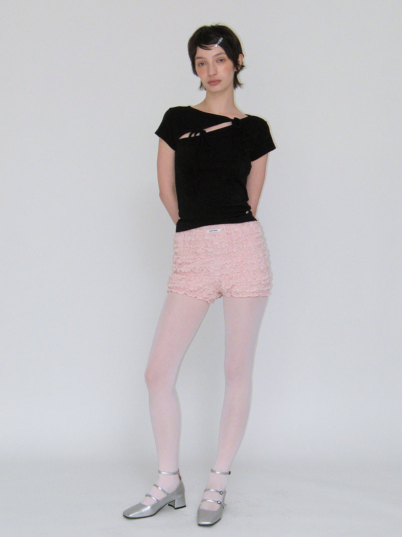 WRINKLE MICRO SHORTS_PINK