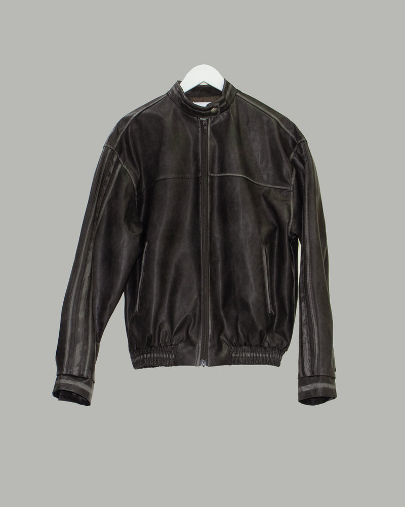 track leather jacket