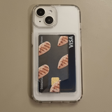 Chicken Breast MagSafe Transparent Card Wallet