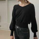 emma puff knit (black)