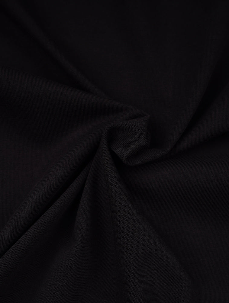 UNISEX Leris Raglan Line Color Long Sleeve Black White (FCD3TS801M)