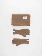 TRIKXI muffler gloves set_beige